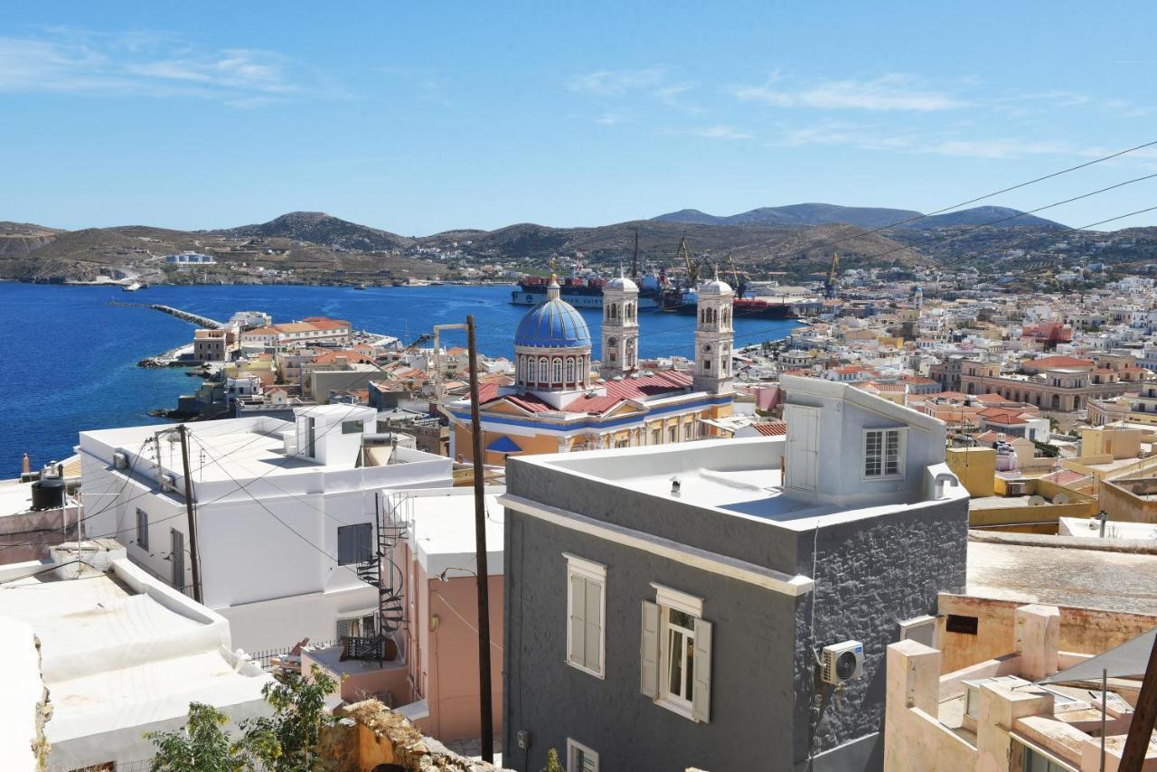 Almanza Apartment Syros Ermoupoli Bagian luar foto